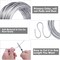 Aluminum Wire, 9 Gauge 12 Gauge 18 Gauge Bendable Metal Wire Armature Aluminum Craft Wire for Wreath Making Beading Floral (Silver, 3 mm Thickness)